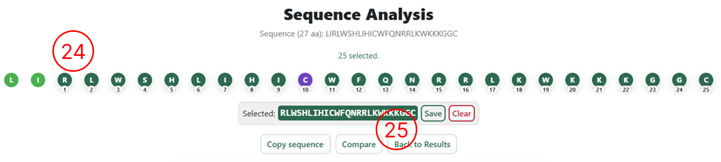 Sequence selection for comparison